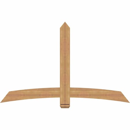 Ekena Millwork Bellingham Timber Gable Bracket, Western Red Cedar, 72"W x 45"H x 1 1/2"D x 5 1/2"F, 15/12 Pitch GBW072X45X0206BEL00SWR